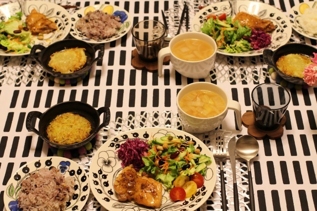 アラビアパラティッシオーバルの食卓